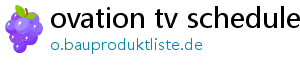 ovation tv schedule